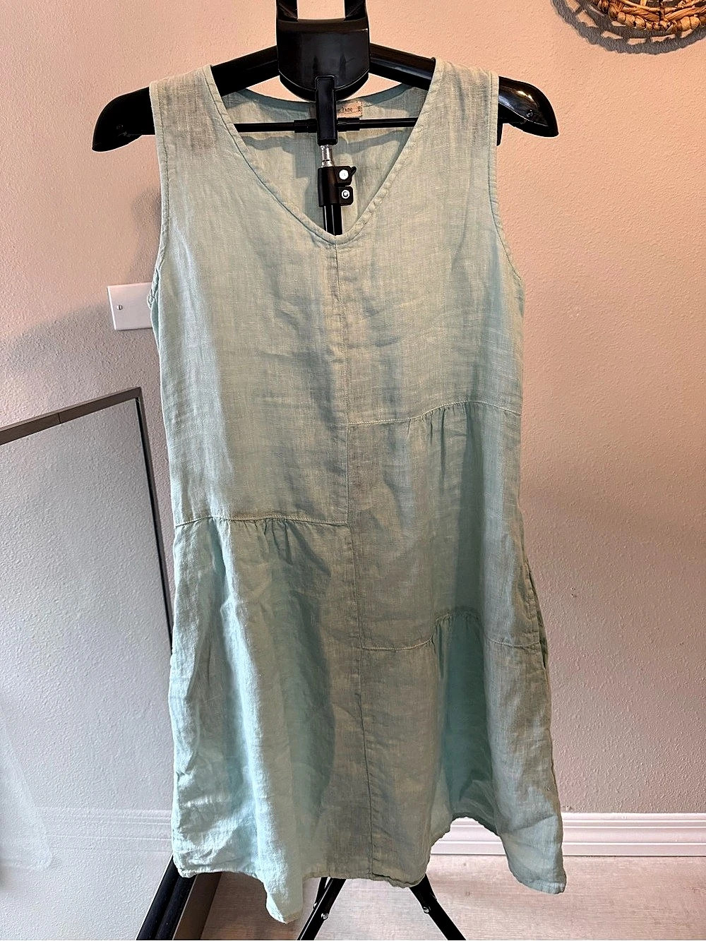 Sea & Glass Lane Linen Mini Dress